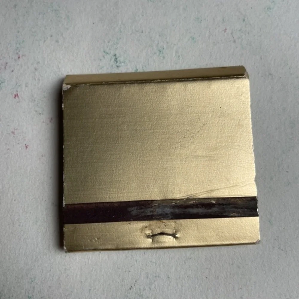 ABC Gold Colored Matchbook Match Box‎ Vintage Matches A B C Gold Matches